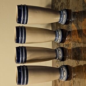 Bremen Ceramic Pilsner Beer Mugs Set of 4